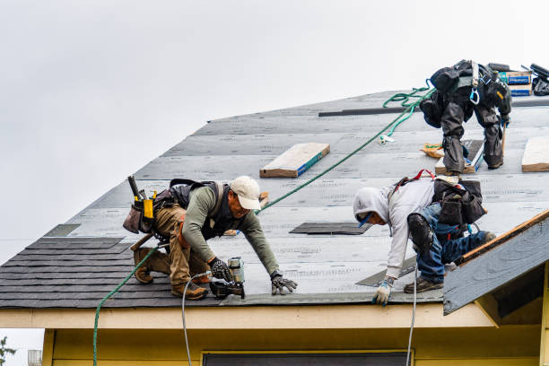 Professional Storm Damage Roof Repair technician working in Lakeview, NY